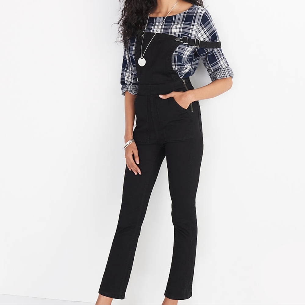 Madewell Black Women's Denim Overalls
